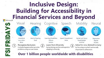 Inclusive Design: Building for Accessibility: FSI Fridays #37