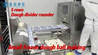 High-capacity dough divider rounder machine ! Frozen dough ball making machine.