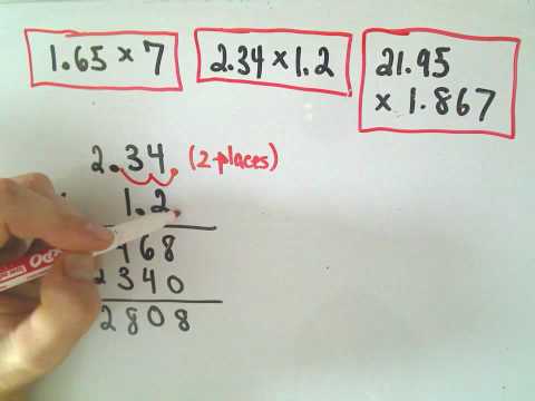 Arithmetic Basics: Multiplying Decimals