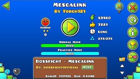 [GD] MESCALINK BY TORCH121 (DAILY LEVEL) (ALL COINS) | GEOMETRY DASH 2.11