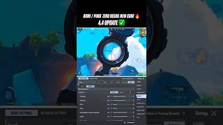 BGMI/PUBG 4.4 NEW BEST SENSITIVITY CODE ZERO RECOIL SETTINGS #bgmi #pubgmobile #sensitivity