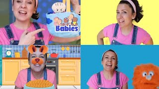 Find something yellow in a count of teen and three other dub video with effects by Ms Rachel