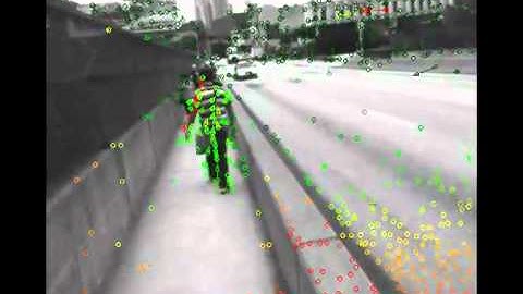 3D Point Tracking in an Outdoor Environment