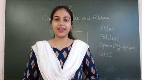 Class-4,Ch-3, Part-1, Creating files and folders.