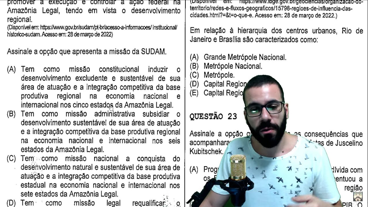 Correção da Prova de Geografia do Colégio Naval 2022 - Prof. Leandro Leví