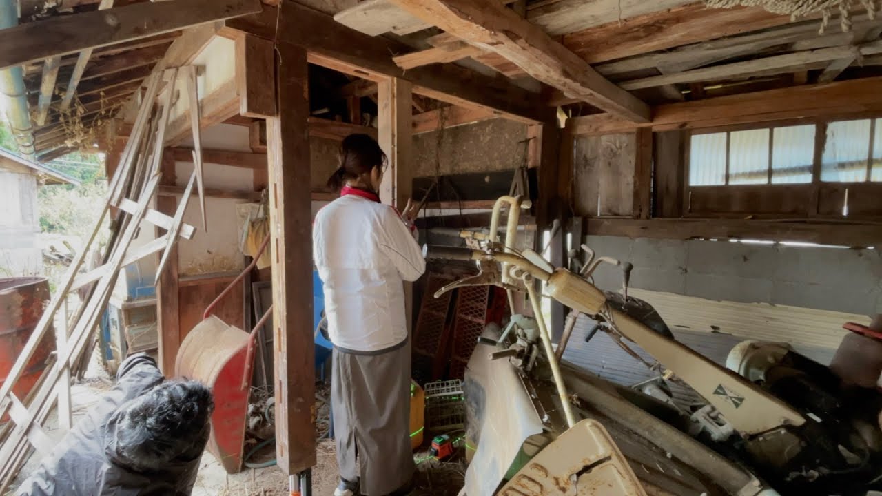 59 明治時代の古民家を夫婦で再生｜大雪が降ったら潰れそうな小屋の 