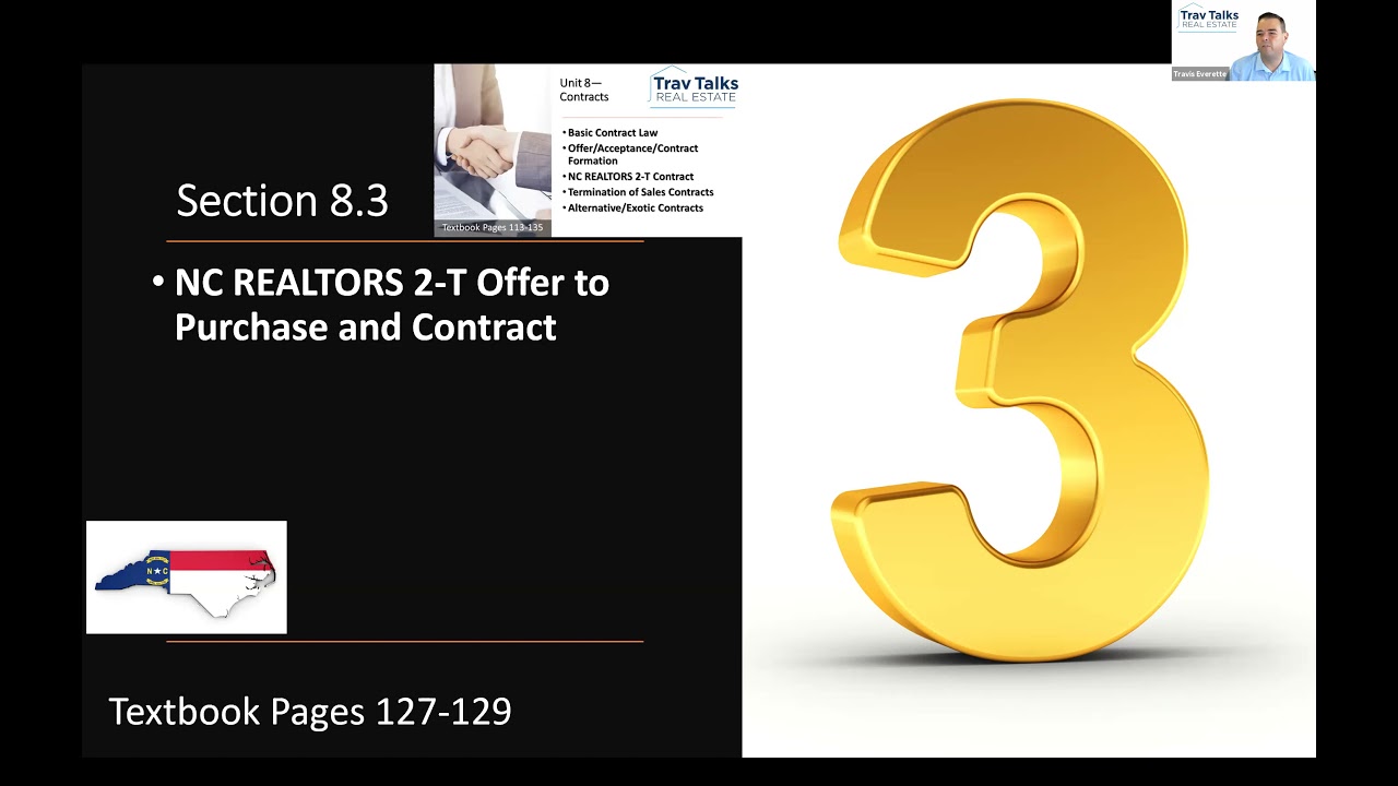 Unit 8 3--NC REALTORS 2T Contract