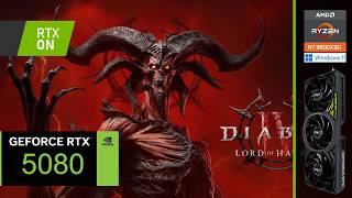 Diablo IV: Lord of Hatred | RTX 5080 | 2160p, ULTRA, RT, DLSS, MFG