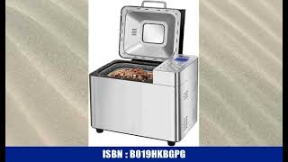 Unold BackmeisterÂ® Edel 68456 - Brotbackautomat Edelstahl, 550W, 750â€“1000g, 14 Programme,