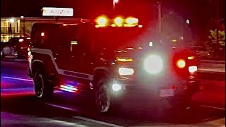 Denton TX, Battalion 1 Responding-Arriving on scene Code 3 !
