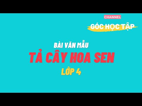 Video Tả cây hoa sen - Bài văn mẫu tiếng việt lớp 4 - youtube