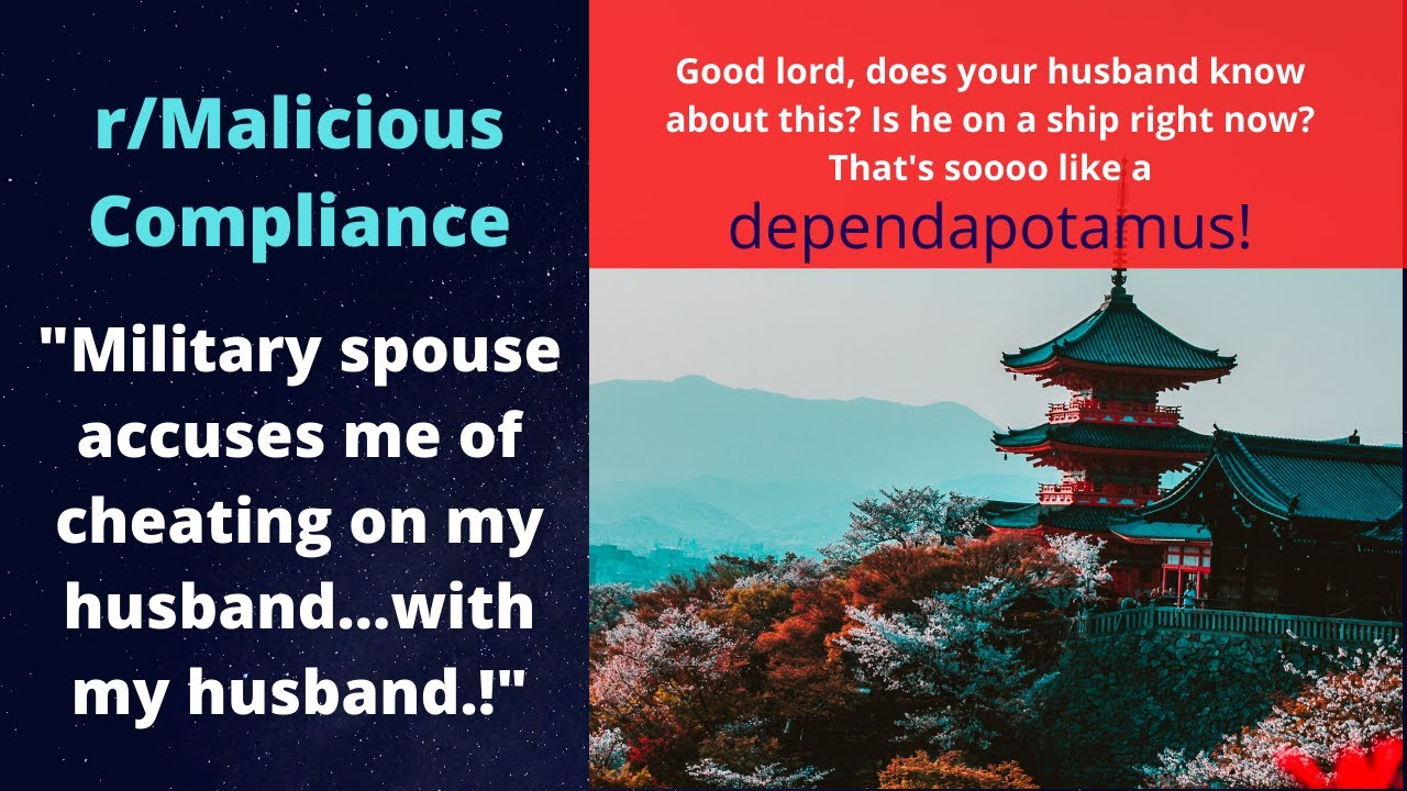 Malicious Compliance Reddit story American woman accused of cheating on military spouse in Japan