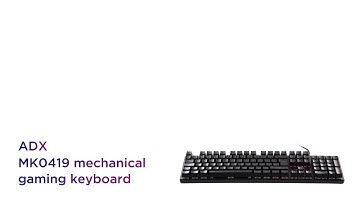ADX MK0419 Mechanical Gaming Keyboard | Product Overview | Currys PC World