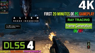 Alien Rogue Incursion - 4K PC Gameplay - All DLSS 4 Modes - Ray Tracing - Frame Gen ON and OFF