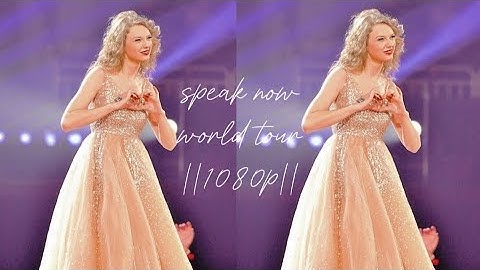 speak now world tour: full taylor swift