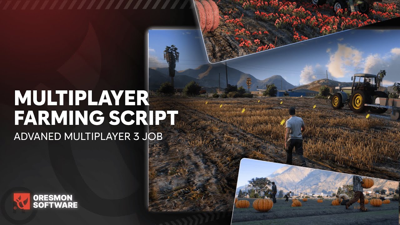 Fivem 0R-Multiplayer Farming Script v2 (Custom 7 Seeds, 3 Diffirent Job, Daily Task, Level System)