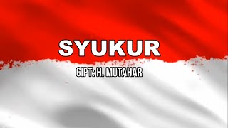 LAGU SYUKUR INSTRUMENTAL LIRIK