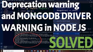 Deprecation warning current URL string parser is deprecated in node js and mongodb driver solved