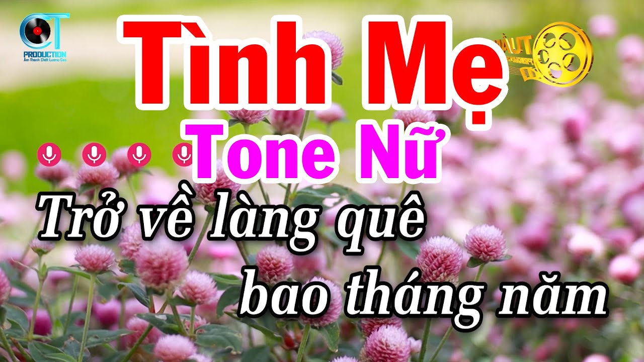Karaoke Tình Mẹ Tone Nữ Nhạc Sống Dễ Ca 2025