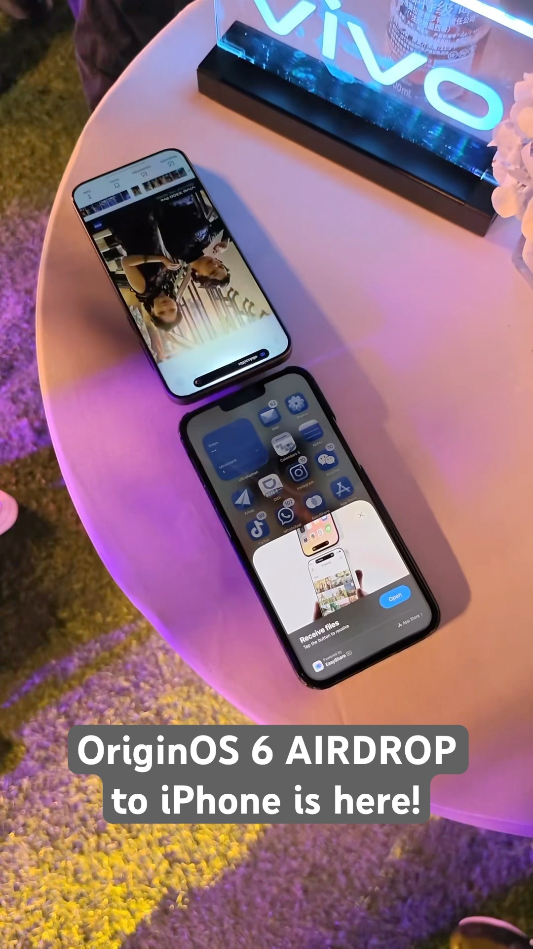 OriginOS 6 can AIRDROP to iPhones now! #testedbykenn - YouTube