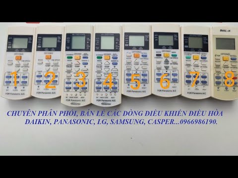Video Điều khiển điều hòa Panasonic, Daikin, LG... Khiển đa... - youtube