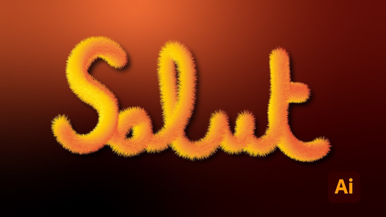 Comment faire un texte poilu dans Illustrator