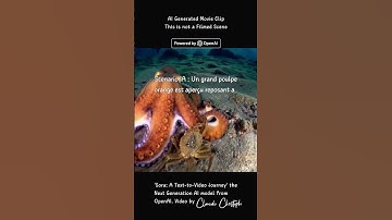 Sora, Octopus, OpenAI Next Generation Text-to-Video Artificial Intelligence #openai #sora #ai