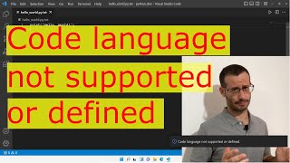 code language not supported or defined screenshot 4