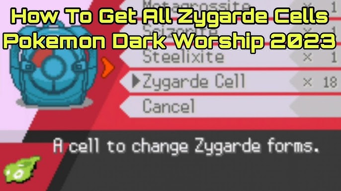 LOCALIZAÇÃO DE TODAS AS ZYGARDE CELLS E O ZYGARDE 100% - Pokémon Dark  Workship 