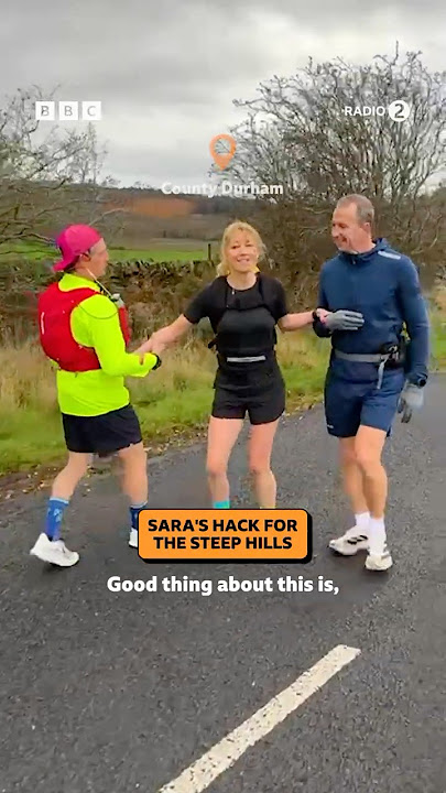 The first of many hills today for Sara Cox 😅