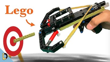 I Build a WORKING Lego CROSSBOW that shoots to 19 ft.