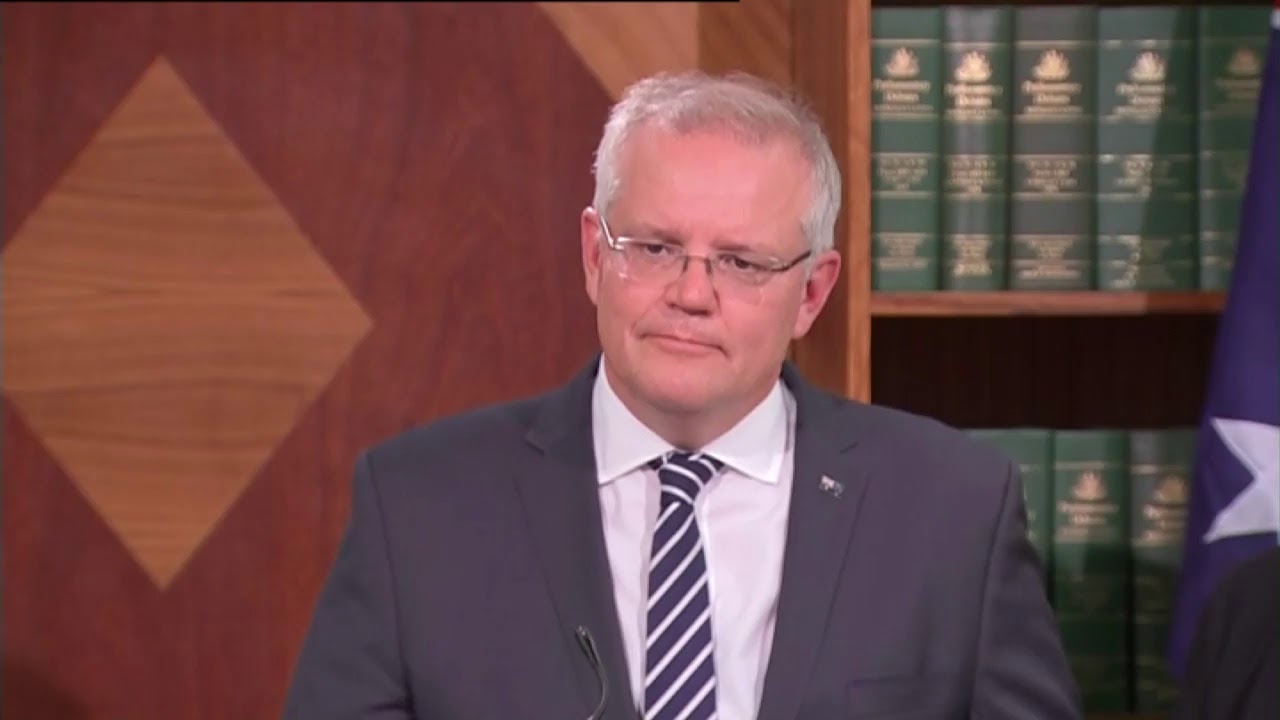 Scott Morrison is speaking live in Melbourne