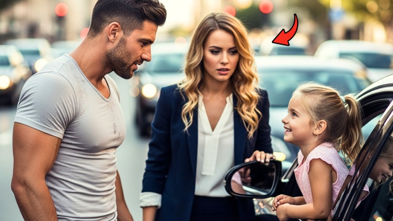 Samotny ojciec naprawił auto za darmo — a dziewczynka w środku wyszeptała: „To moja mama… ożeń się”