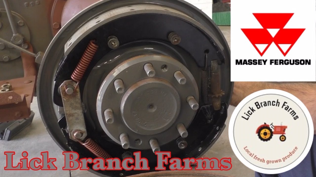 Massey Ferguson 240 Farm Tractor Rebuild Brake Pad replacement
