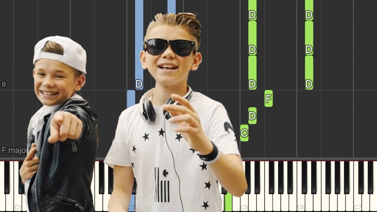 Marcus and Martinus ft. Katastrofe - Elektrisk - Piano Tutorial