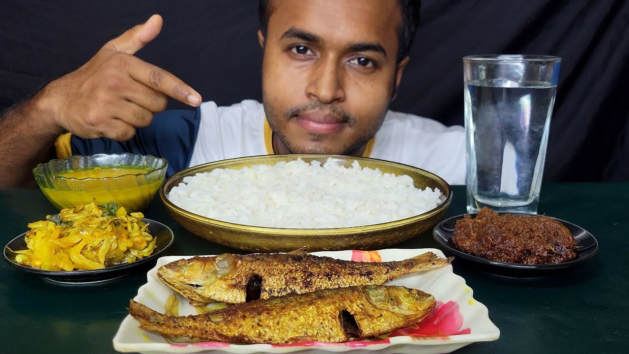 Hilsa Fry, Loitta Dry Fish, Kachki Curry & Mango Dal with Rice! Authentic Bangladeshi ASMR Mukbang