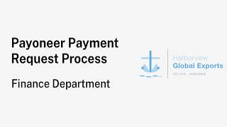 How to Create a Payment Request in Payoneer | Accounts Guide