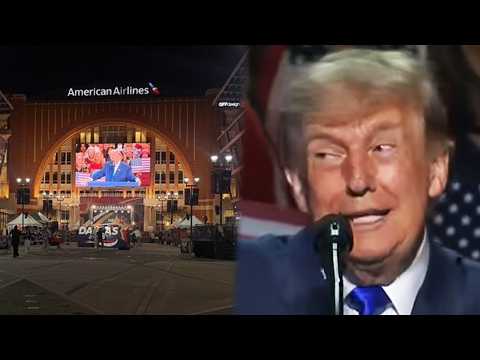 Trump tells empty room that it’s sold out