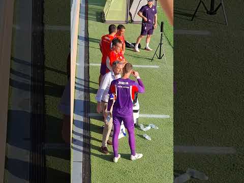 Video Fiorentina, Paratici a confronto con De Gea a bordo campo