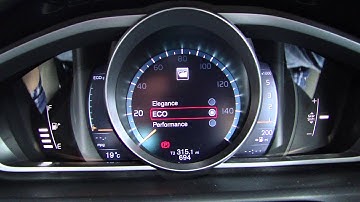 Volvo V40 LCD intruments walkthrough