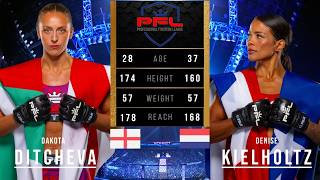 DAKOTA DITCHEVA vs DENISE KIELHOLTZ FULL FIGHT