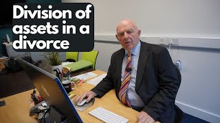 The division of assets in a divorce