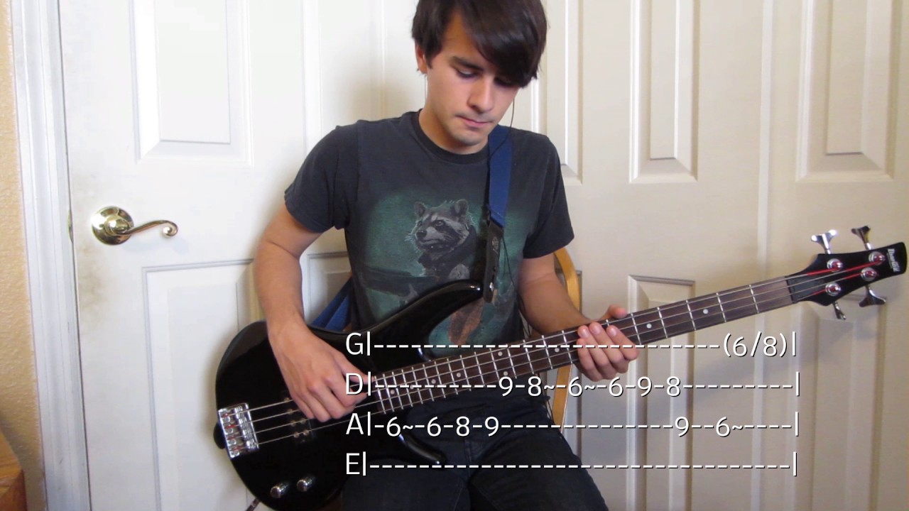 Feel Good Inc Bass Cover With Tabs Youtube