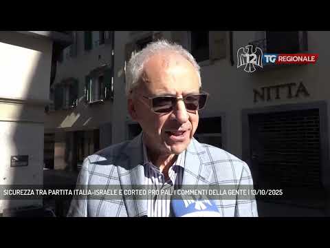 SICUREZZA TRA PARTITA ITALIA-ISRAELE E CORTEO PRO PAL: I COMMENTI DELLA GENTE | 13/10/2025