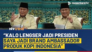 Momen Prabowo Izin Minum Kopi Singgung Akan Jadi Brand Ambassador Kopi Usai Lengser Jadi Presiden
