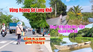 Cảnh ĐƯỜNG VEN KÊNH LONG TRẠCH LONG KHÊ Cần Đước Ngày Nay| Nét Hoang Sơ Còn Sót Lại Sau KCN Cầu Tràm