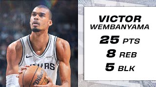 Victor Wembanyama Goes Off For 25 Pts Vs Orlando