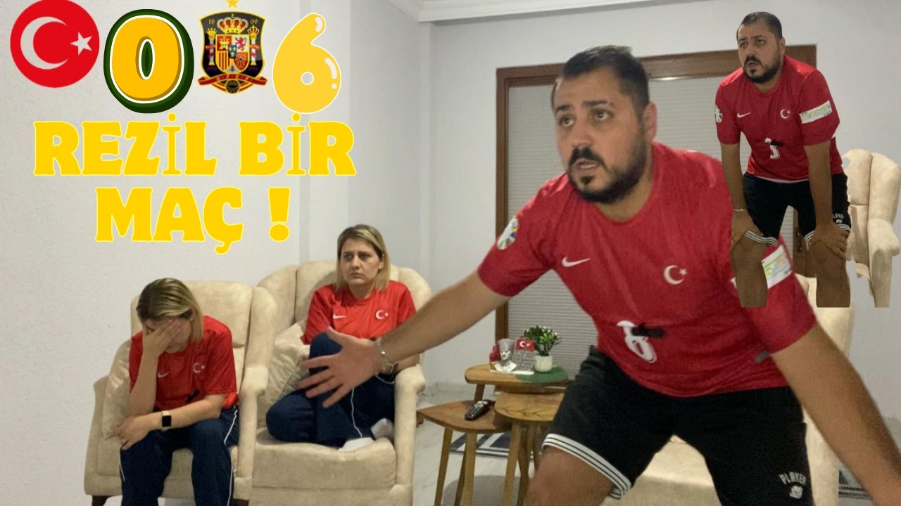 Türkiye 0-6 İspanya! Eşimle İzlerken DEHŞETE DÜŞTÜK! | REAKSİYON VLOG'u #bizimçocuklar #millitakim