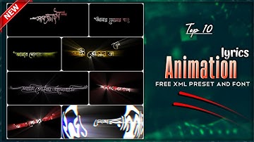 Trending Bangla Text animation 🔥 Top 10 preset on alight motion - Lesson Bell