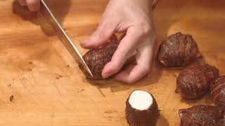 《赤里芋（アカサトイモ）(taro)の含め煮》・・・・大和の　和の料理《含め煮（Wリハビリ編）》